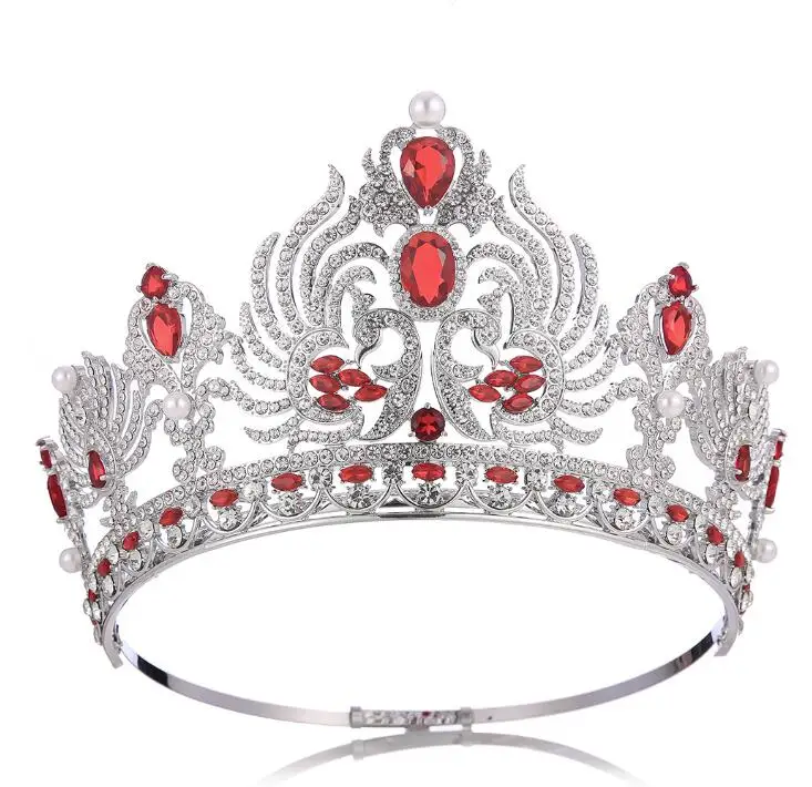 New Hot Selling Products Wholesale Custom Made Zircon Large Pageants Fashion Design Christmas Tiara Crown