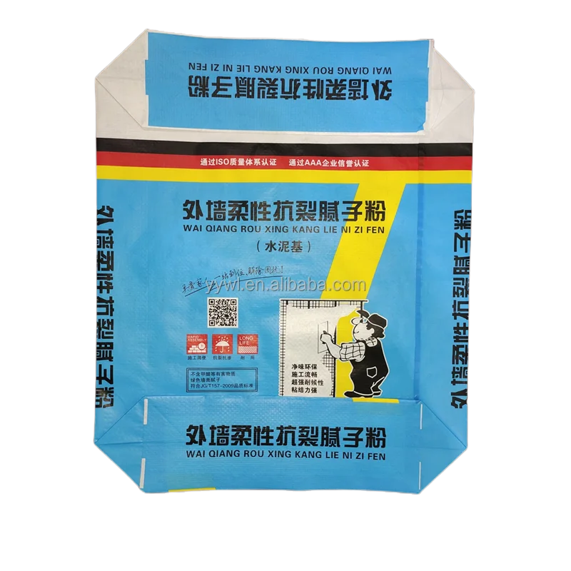 PP Block bottom valve Cement Woven Bag Gravure Printing Offset Printing Grey Board BRC PP Woven Cement Bag Bag Spout Top