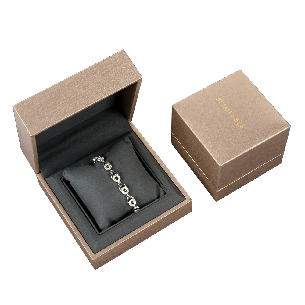 Индивидуальные квадратные шкатулки для ювелирных изделий с логотипом из пластика и бумаги колец ожерелий