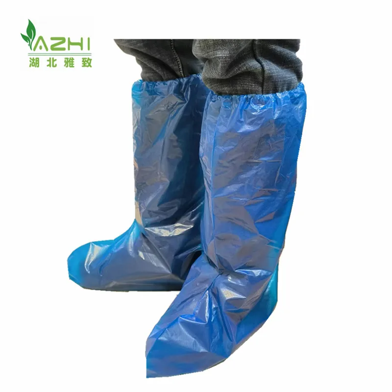 50*40CM Disposable Plastic Footwear Waterproof CPE /PE Boot Shoe Covers With Cheap Price