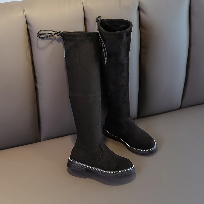 Ботфорты для девочек Superstarer, весна и осень 2021, сапоги средней высоты, новые детские сапоги