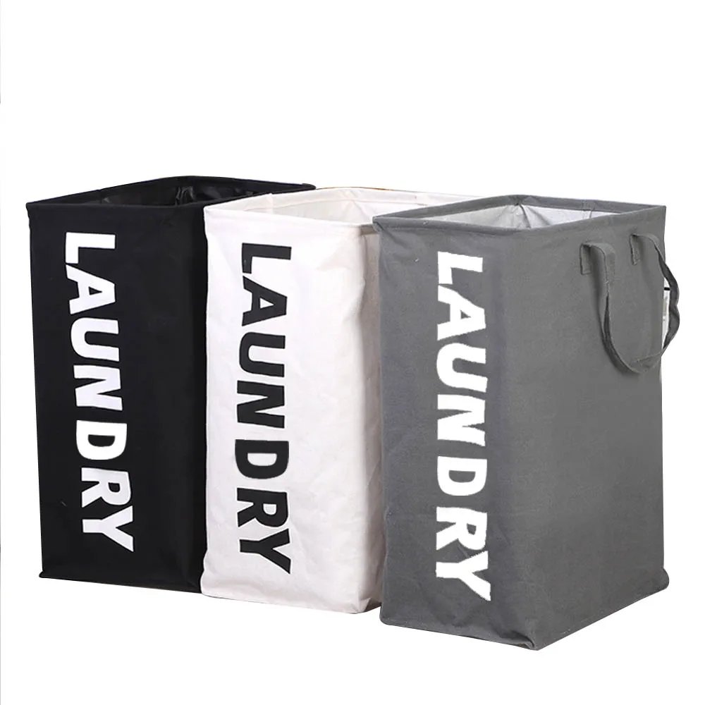 Factory Price Comercial Heavy Duty Oxford Fabric Dirty Clothes Basket Foldable Keranjang Laundry Collapsible Laundry Basket