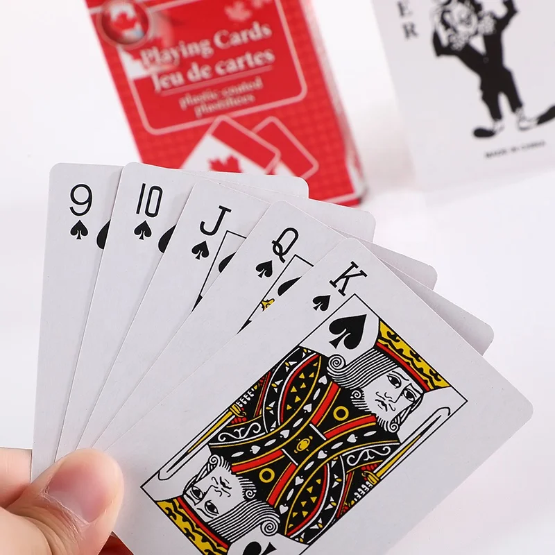 Manufacturer custom Grey Board poker personalized printed cheap deck Playing cards
