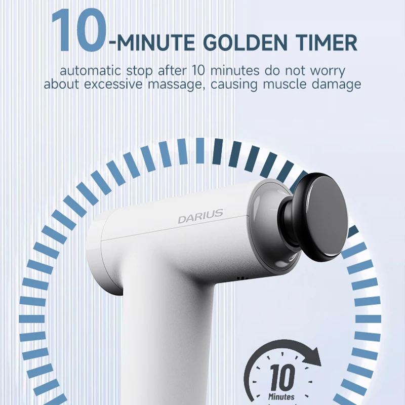 DARIUS Hot Sale Cordless Electric Heating Comfortable Massage Fascia Gun Quiet Rechargeable Wireless Muscle Relax