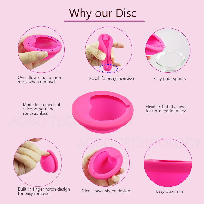 Wholesale Menstrual Collector Period Disc Reusable Dewdrop Menstrual Disc for Women
