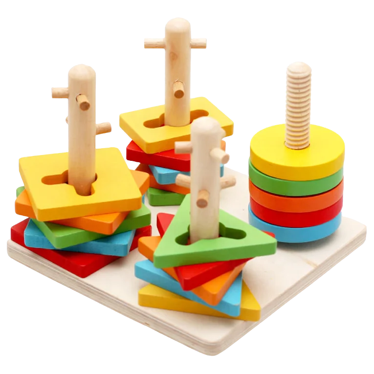 
Factory Wholesale Kids Jigsaw Educational Wooden Toys Wooden Colorful Elephant Matching Block 