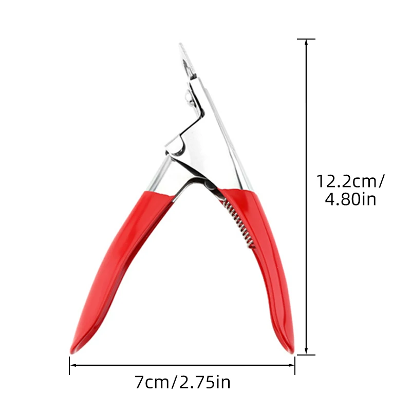 Supplier Makeup Pedicure Colorful Acrylic Scissors Salon Tool Cutter Clipper Stainless Steel False Tip Manicure Edge Art Nail