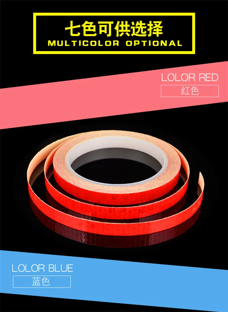  Luminous Safety Equipment Dead Flying Bicycle Motorcycle Wheel Body Sticker Bike Reflective Mountain