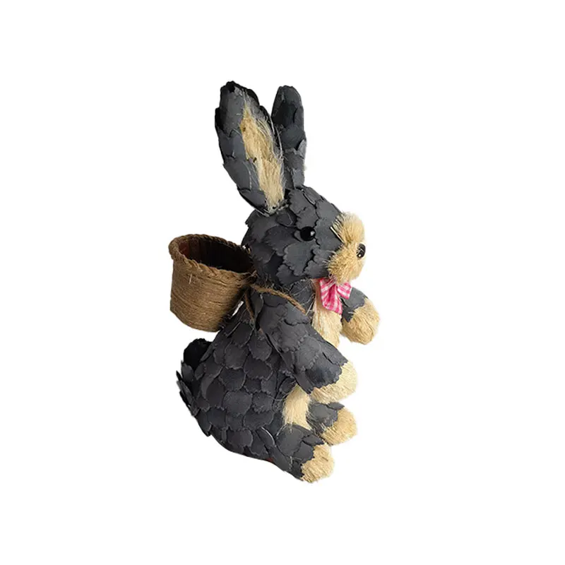 Wholesale Dried Flowers Decorative Wooden Flowers Natural Wood Flower Rabbit Craft For Christmas