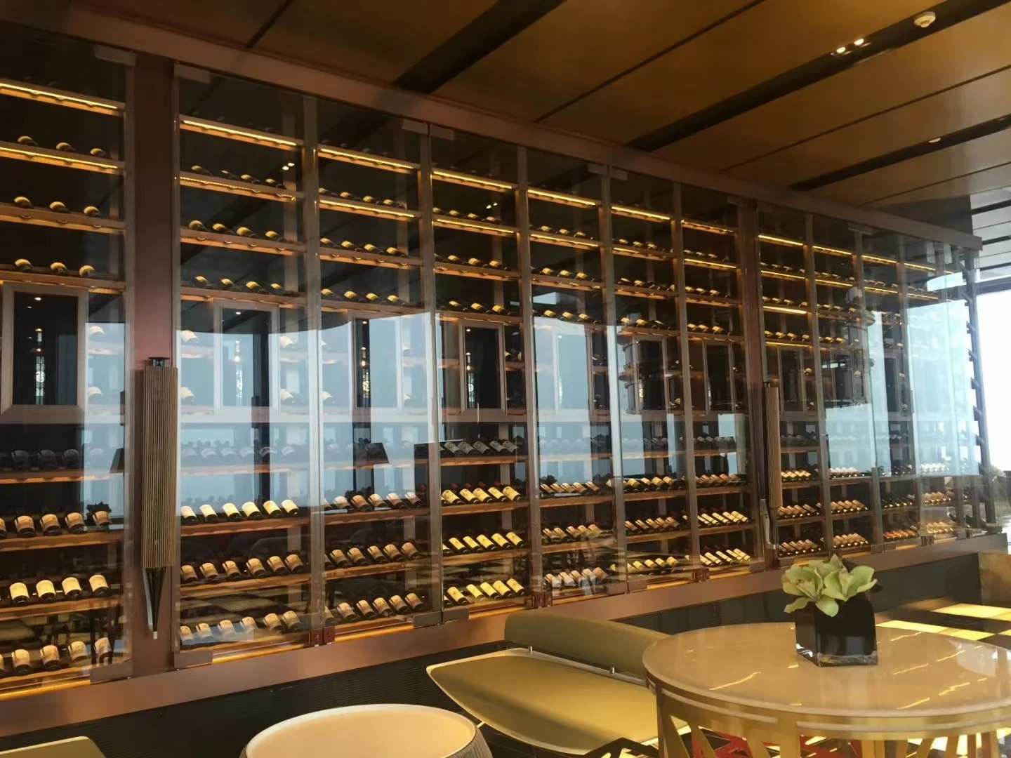Traditional Luxury Home Design Display Custom Wood Wine Cellar