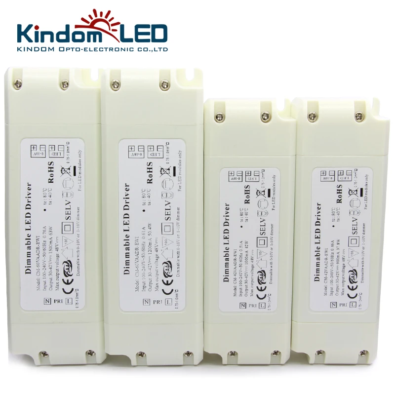  AC100 ~ 277V LED свет драйвер с CE & сертификат безопасности материала (по ограничению на использование опасных материалов в производстве Dali Диммируемый