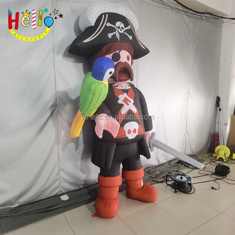 Customized Inflatable Pirate Captain Cartoon Characters inflatable theme park pirate animatronic