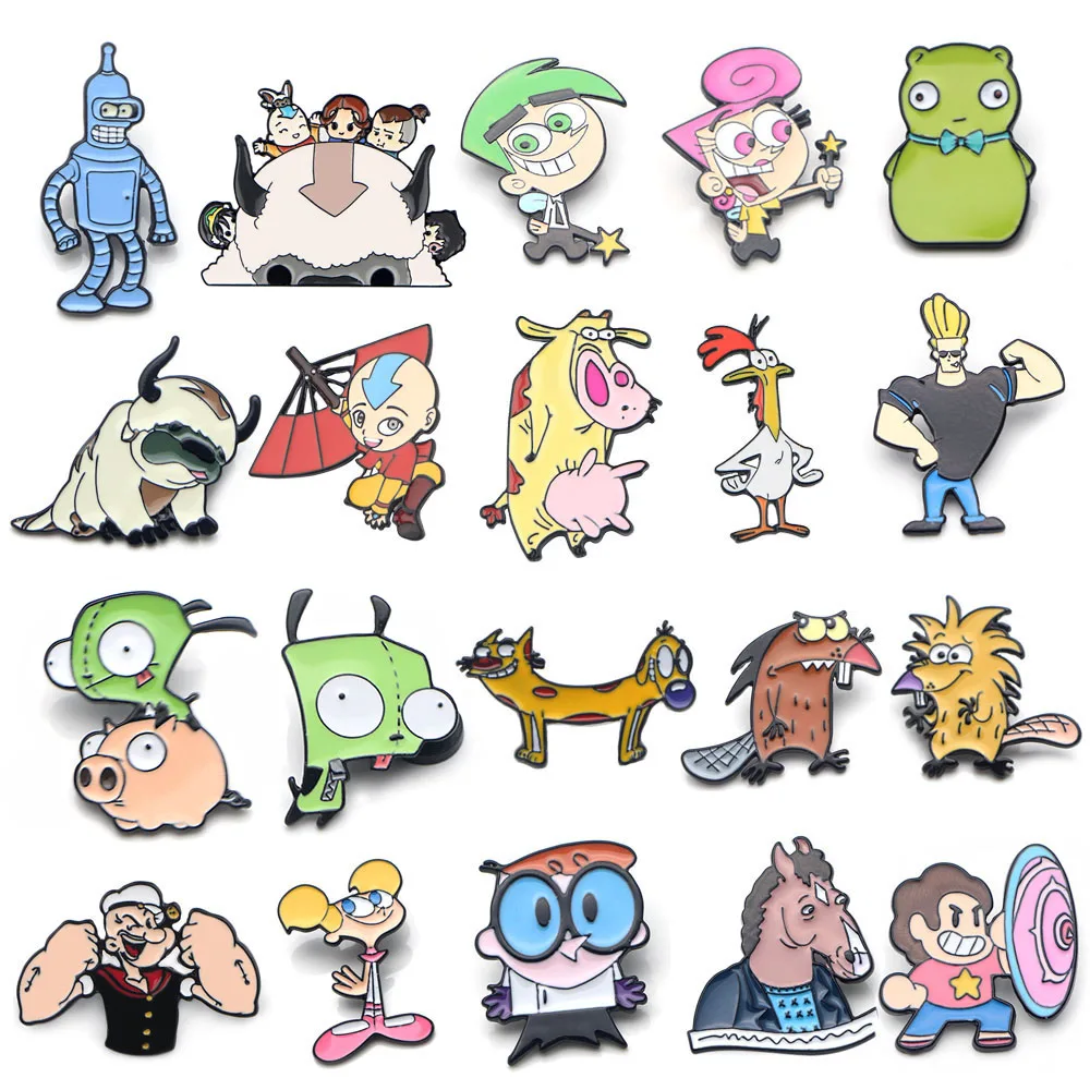 High Quality Custom Islamic Art American Anime Character Changing Color Lapel Pins Badge Gift Cute Cartoon Enamel Pin