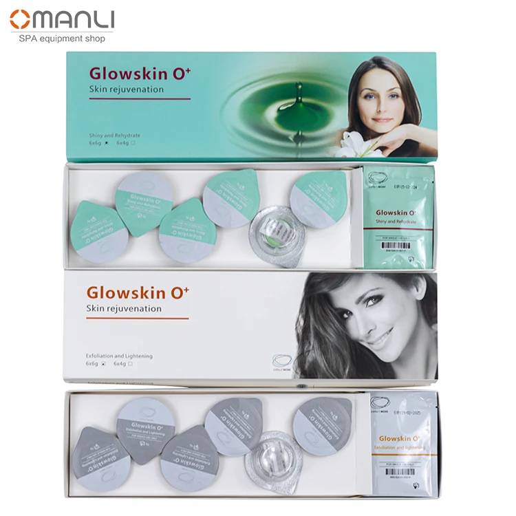 Glowskin Oxygen Pods Kit Oxygen Facial Machine Gel Co2 Bubble Machine Oxygen Pods Wrinkle Removal Machine Products