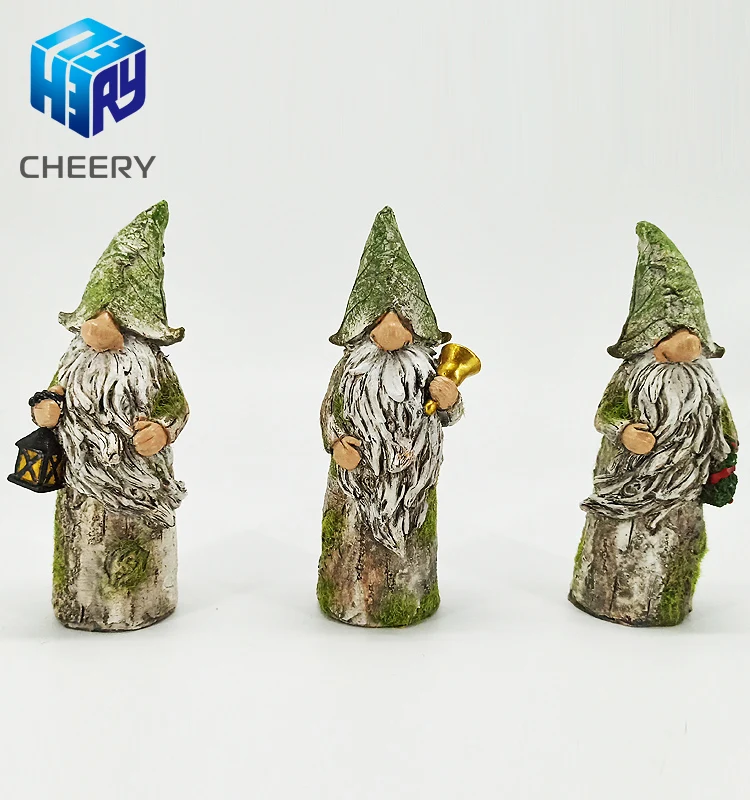 2021 New Popular Design Clear Garden Gnome Decorations Crafts Custom Statue Resine