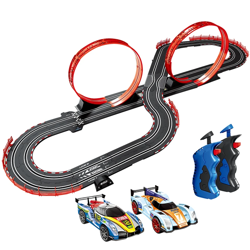 1/43 Scale Slot Set Toys Different Race Circuit Electric Double Rail Racing Track