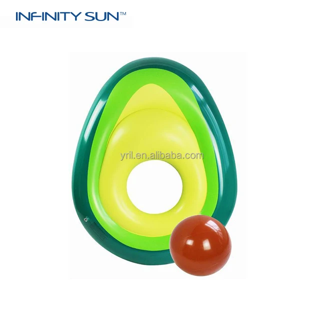 Summer beach party leisure simulation fruit floating cushion inflatable avocado floating row