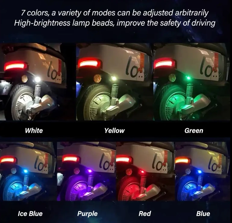 Popular 7 Colors Car Warning Signal Lamp Waterproof Airplane Flashing Lights For Aircraft Uav Night Navigation Lamps