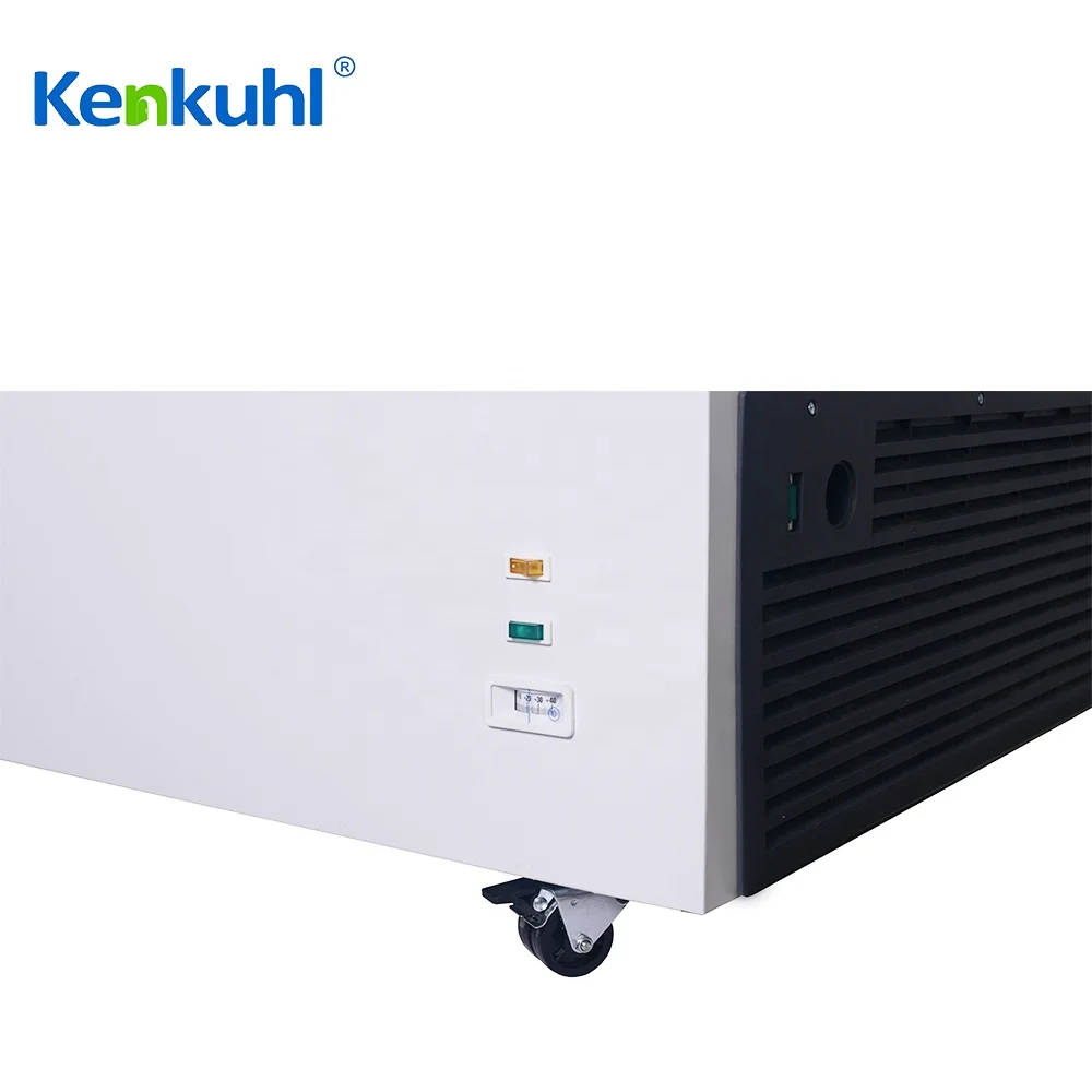 Kenkuhl Display Chest Freezer with Flat Glass Top Commercial Chest Freezer Glass Top Sliding