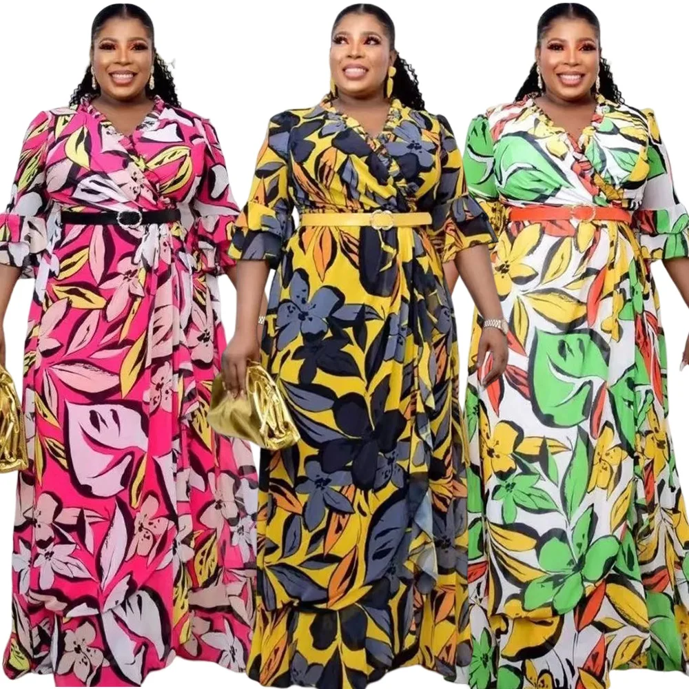 Africa Women Plus Size Dress African Ladies Long Dress Factory Price Wholesale