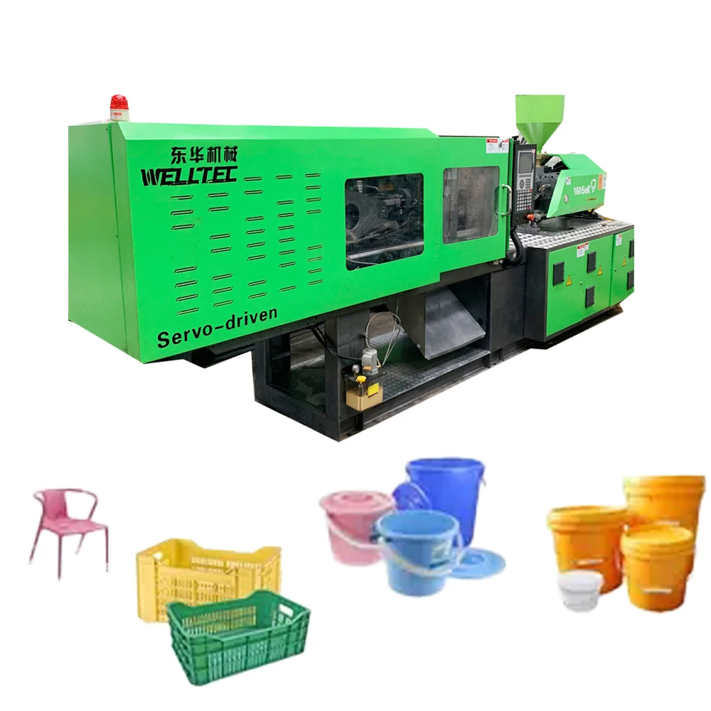 Used/second Hand WELLTEC 130Se II Injection Molding Machine Energy Saving For Plastic Bucket
