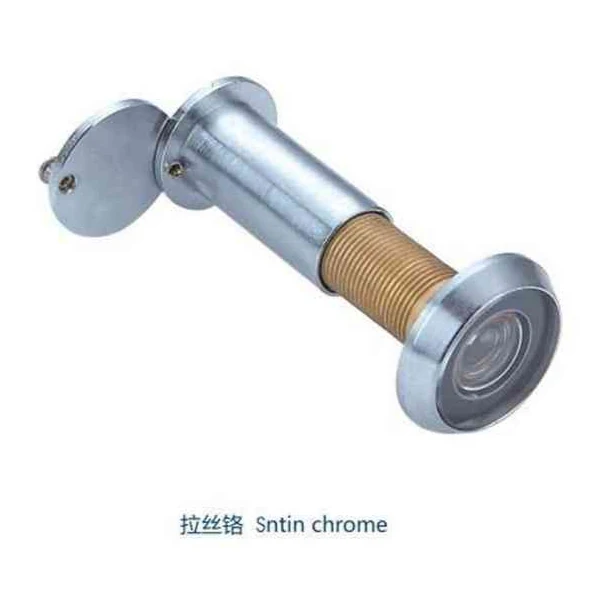 Lengthen Door Viewer 180 Degree Sntin chrome Peephole Viewer for Door with 60-90mm Adjustable