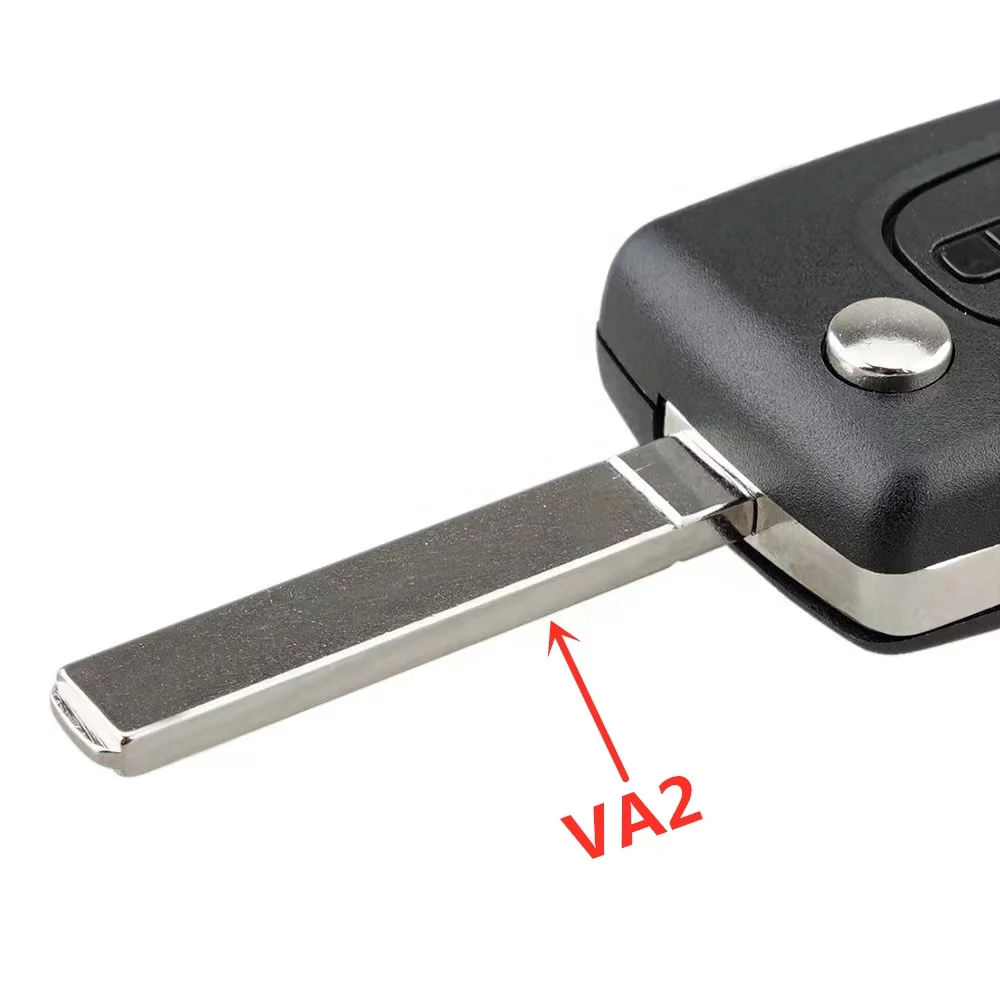 3 Buttons 433 MHZ PCF7941 Chip CE0536 VA2 /HU83 Blade Fob Remote Car Key For Citroen C4 C5 Peugeot 407 408 Flip Folding Key