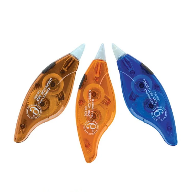 Custom Logo Printed Children Stationery Correction Tape Multi Colors Noiseless Stationery Correction Tape For Office School
