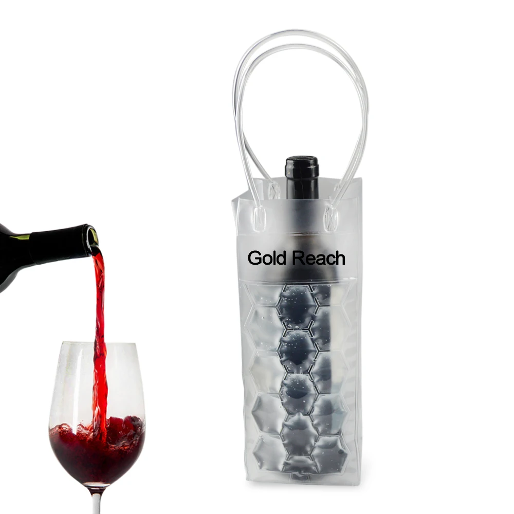 
China Best Selling Products Wholesale Reusable Custom Gel Ice Pack PVC Wine Cooler Bag 