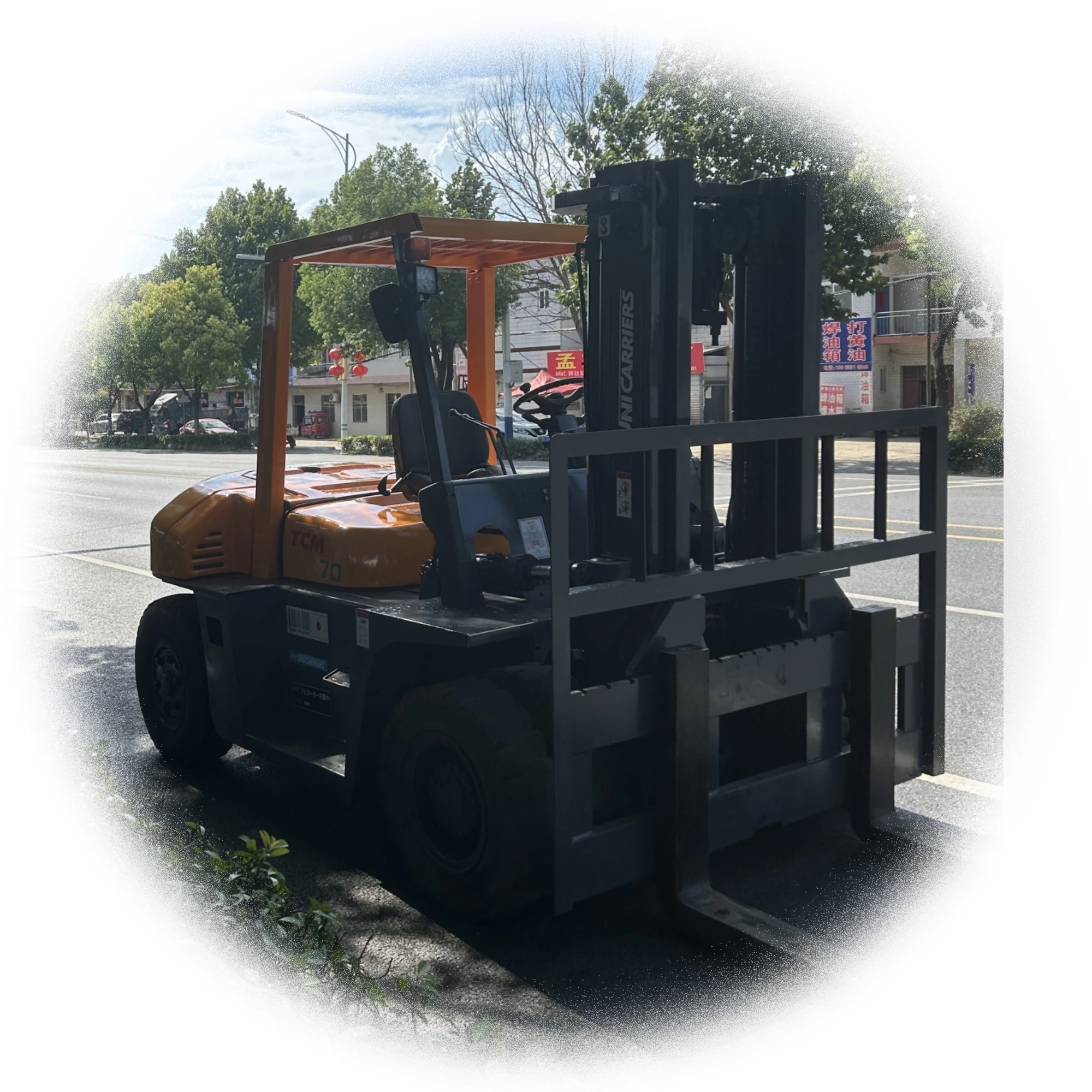 Cheap Used TCM forklift 7ton TCM forklift Japan FD70 Diesel forklift with cheap price
