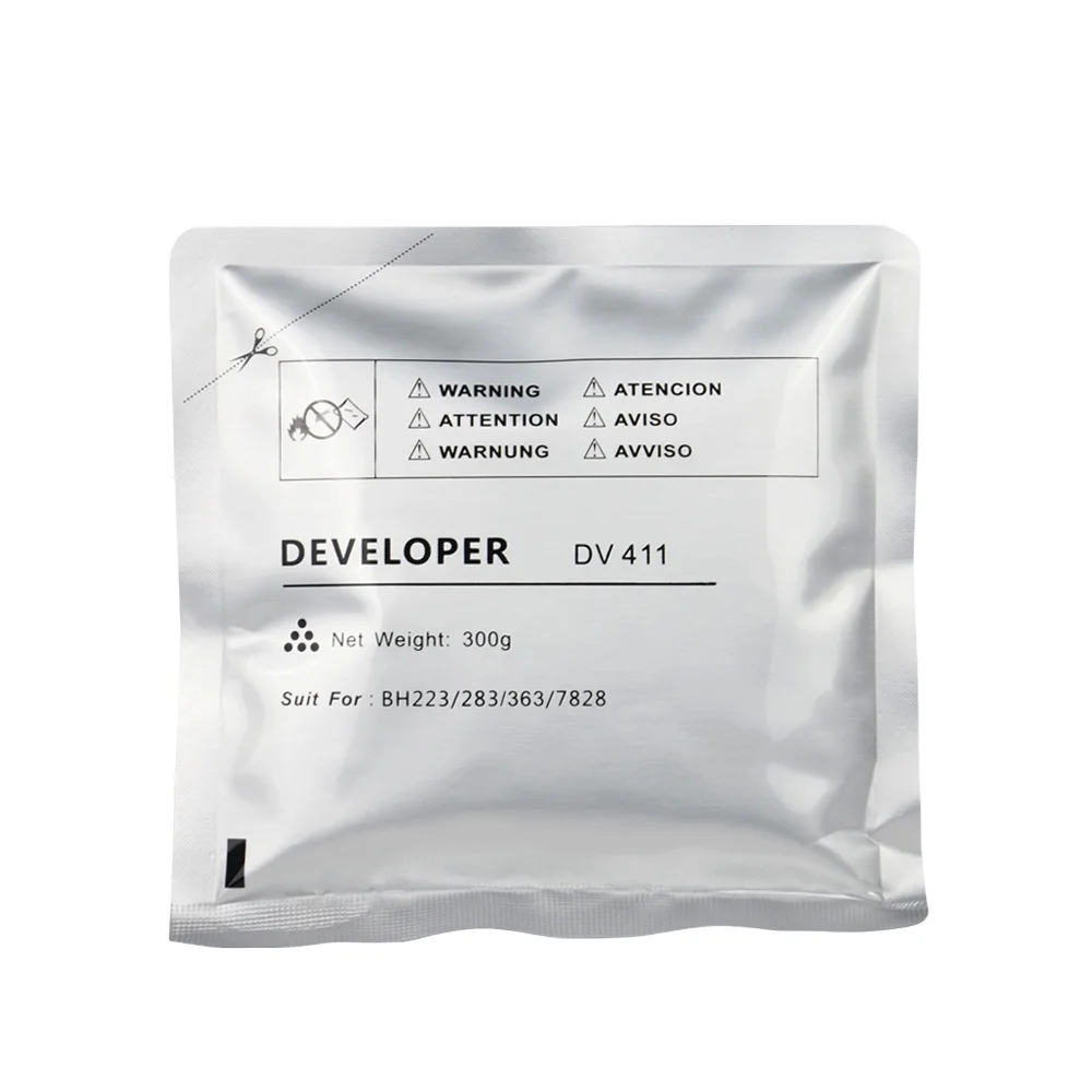 Premium Developer DV411 DV-411 use BH223 283 7828 363 423 black compatible Konica Minolta developer