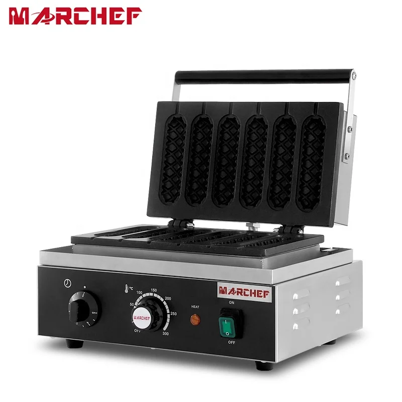 Commercial Kitchen snack Equipment Non Stick Commercial Hot Dog Waffle Maker