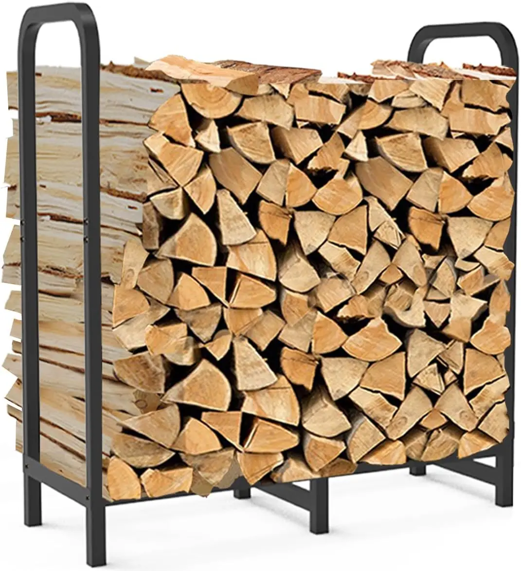 firewood rack storage log holder indoor wood baskets stand box shed high standard made china quality home metal round