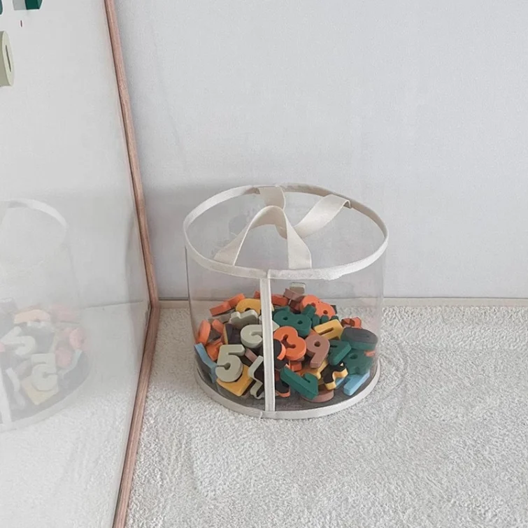 Customized TPU Cylindrical Transparent Plastic Drum With Rolled Edges Circular High Frequency Wave Cylindrical Packaging Box