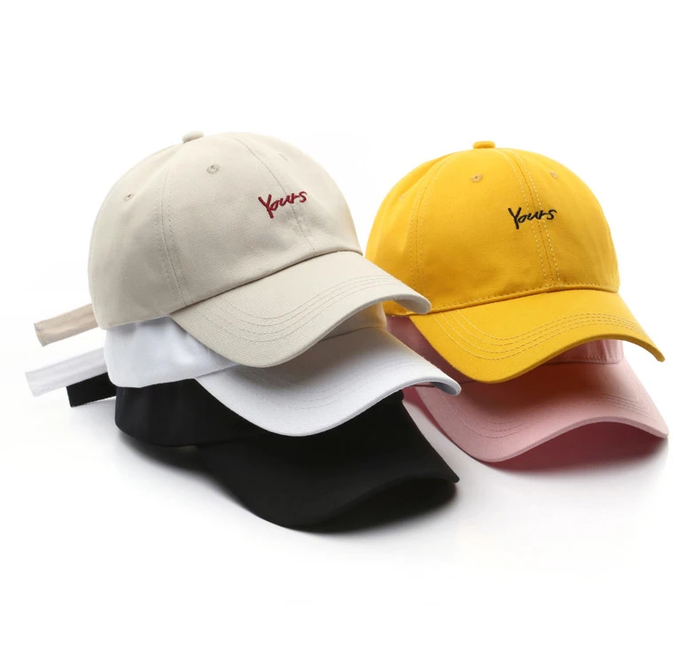 Fashion Embroidery Adjustable Plastic Snap 100% Cotton Caps Hats Men Baseball Cap Custom Logo Hat Baseball Sports Caps