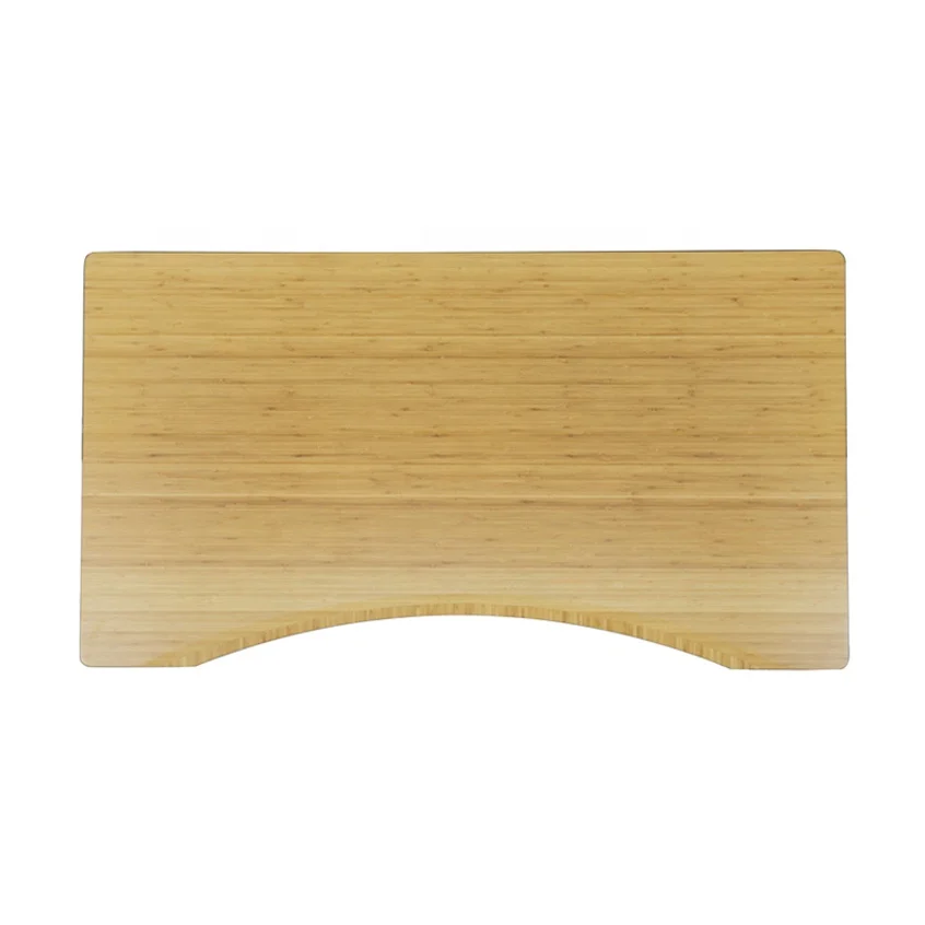 Bamboo Ergonomic standing desk curved table top