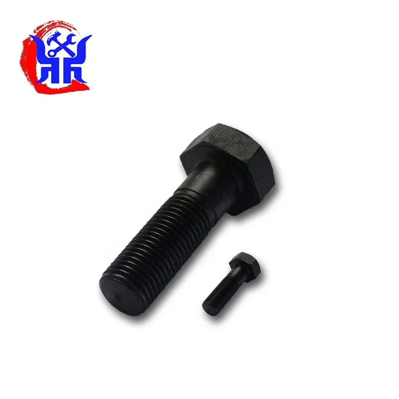 M10x45mm Hex Head Screw Bolts Fastener Grade 8.8 Carbon Steel Black Hexagon Head Bolt Screw