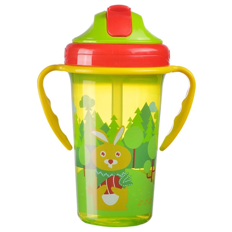 
Wholesale New design kids drinking bottle baby water cup with straw 