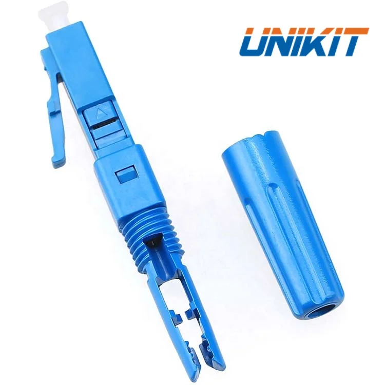 Durable Using FTTH Passive Components SM MM LC Connector for 0.9mm 2.0mm 3.0mm 2*3mm Cable LC UPC APC Fiber Optic Fast Connector