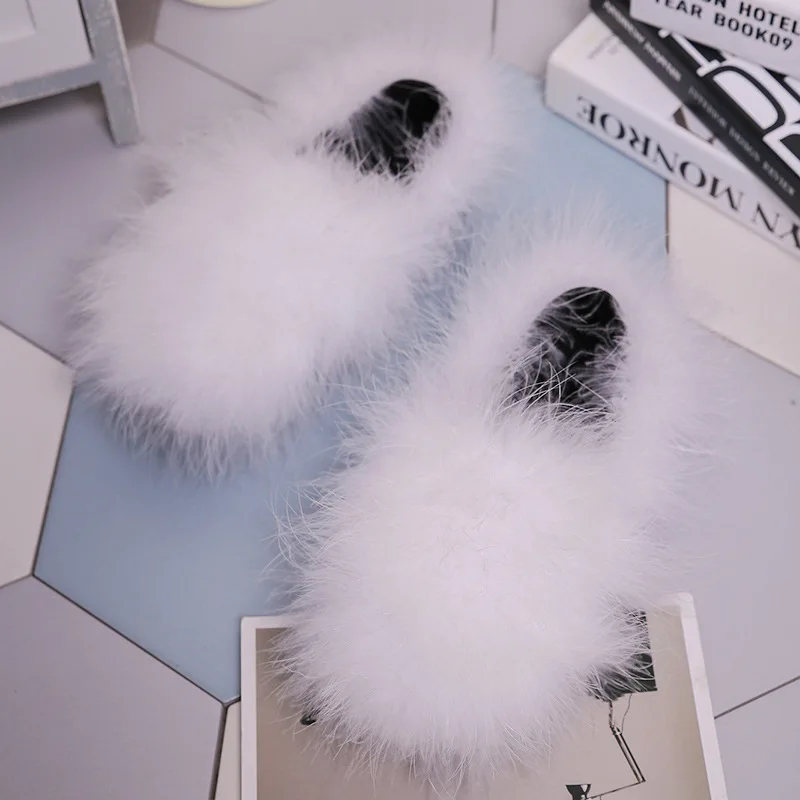 Winter indoor slippers comfortable soft fluffy slippers women indoor