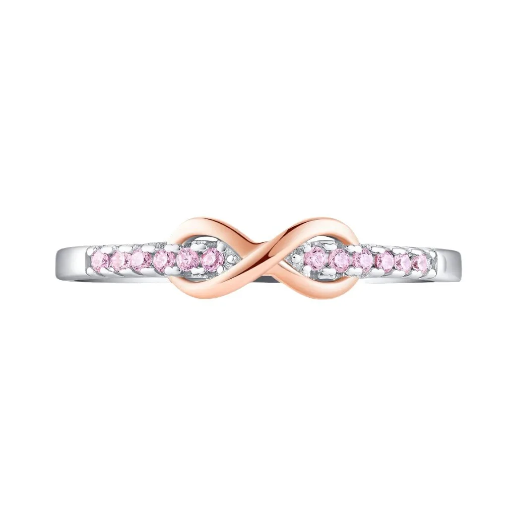 Wholesale Waterproof Infinite symbol Stackable Gold plated 925 sterling silver jewelry Rings for  Women