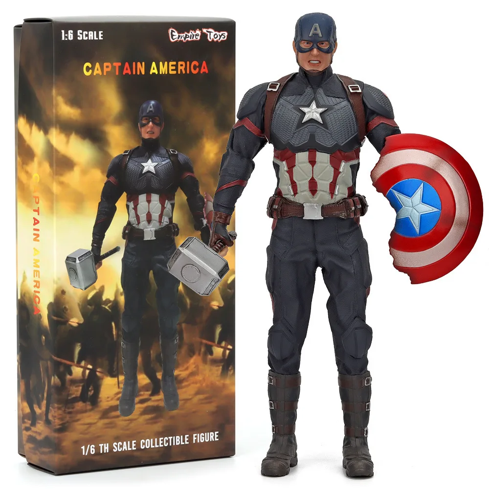 1/6 With Box PVC Super America Hero Captain Figure Model Toy