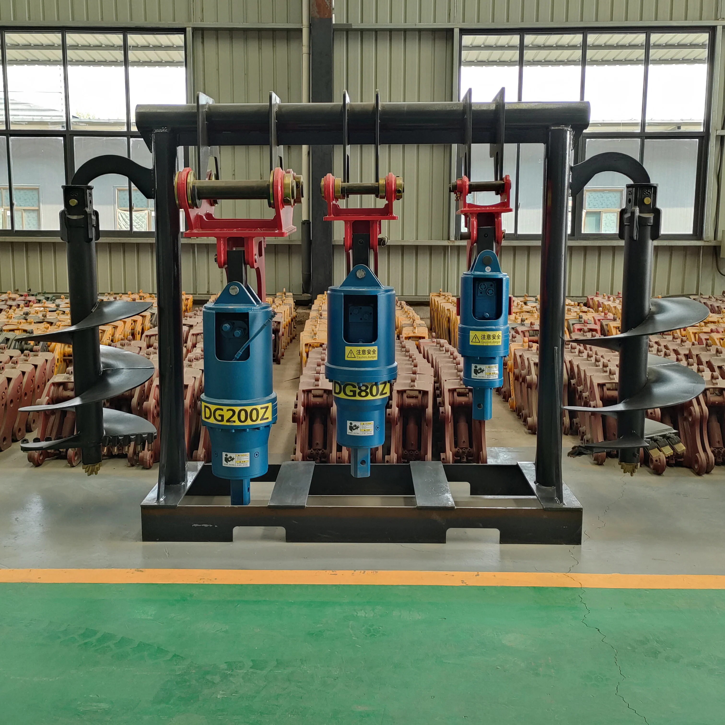 CAT 20 tons  Digging machine hydraulic excavator mounted auger earth auger drill