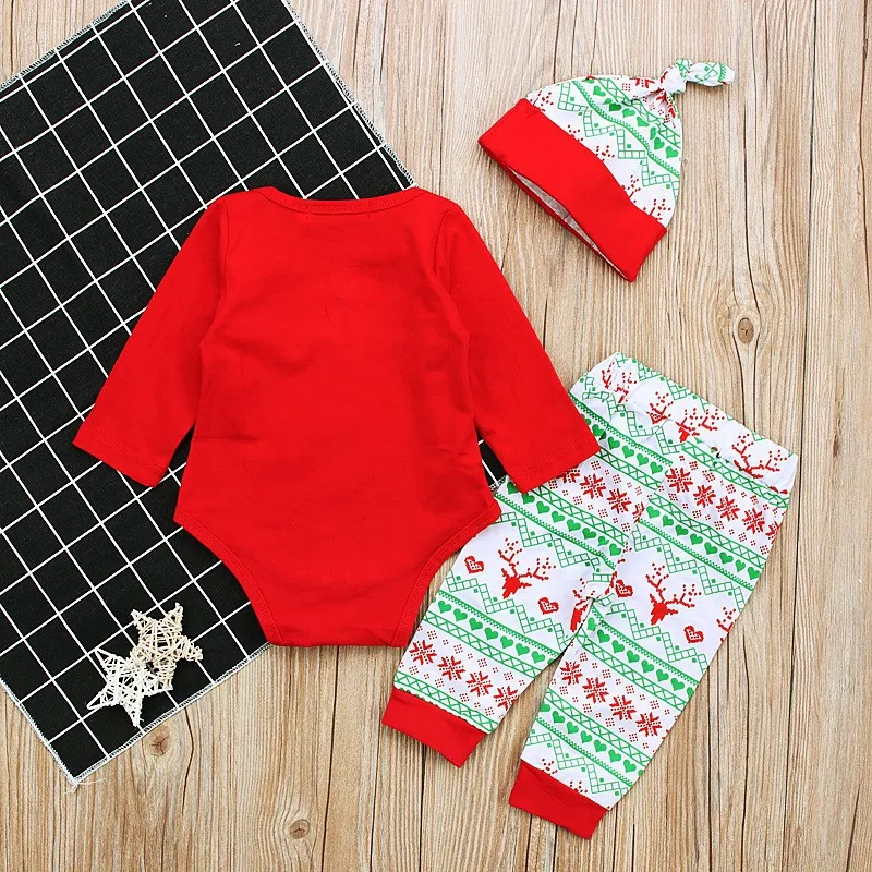 2023 My First Christmas Baby Clothes Set 0-18 Months 4pcs New Year Christmas Costume For Toddler Baby Girls Boys Outfits
