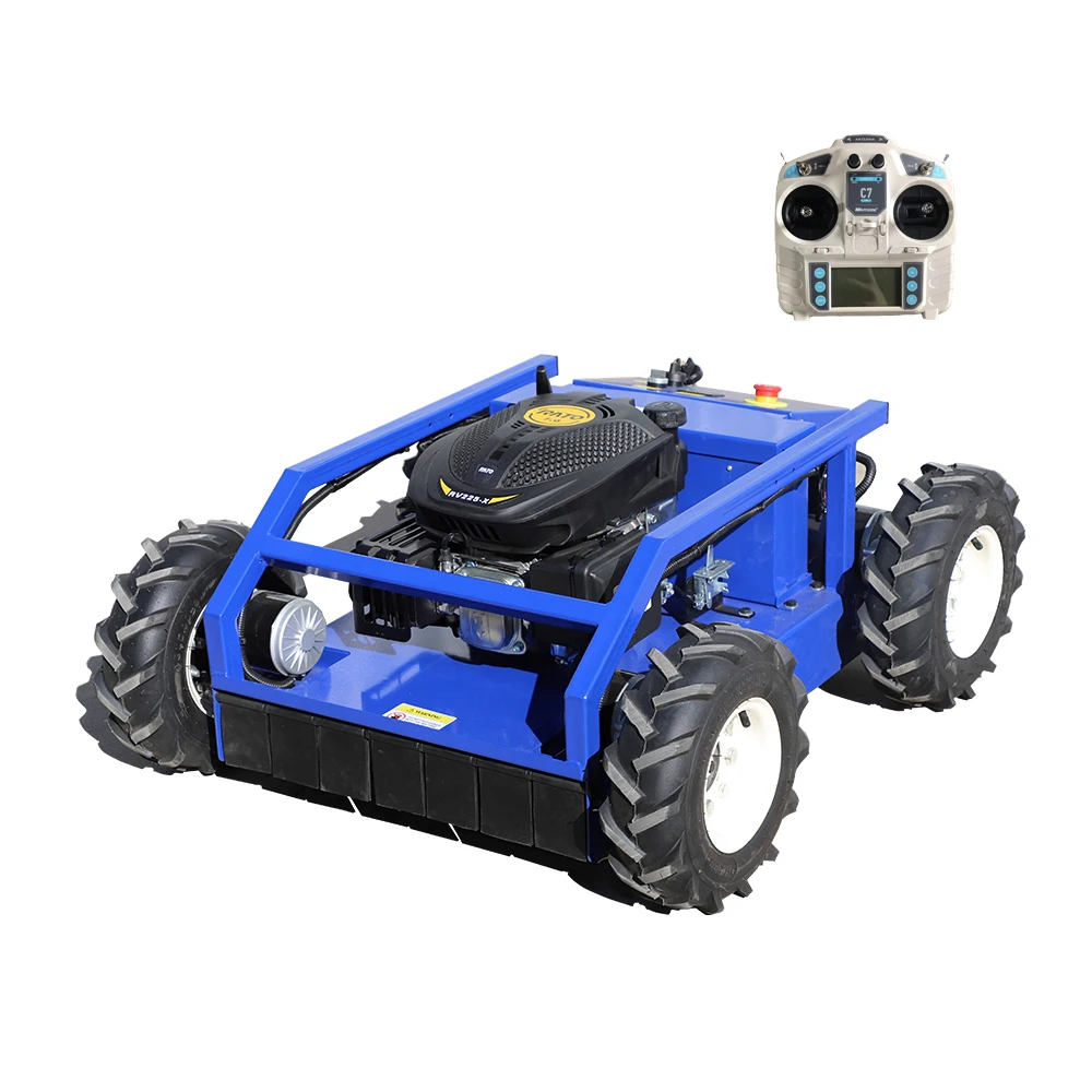 Free Shipping Gasoline Remote Control Lawn Mower and Robotic Lawn Mower for Agriculture
