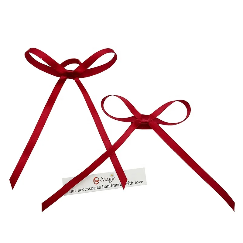 E-Magic High Quality Packing Bow Eco Friendly Small Bow With Elastic Rubber Band Perfume Bottle Ribbon Bow