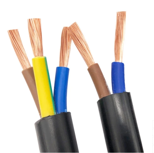 Eco-friendly High-Temperature Low Smoke PVC Insulation RVV/BV/BVV/RV Cable 60227 IEC 52 Solid Conductor RVV Wire H05VV F 3G