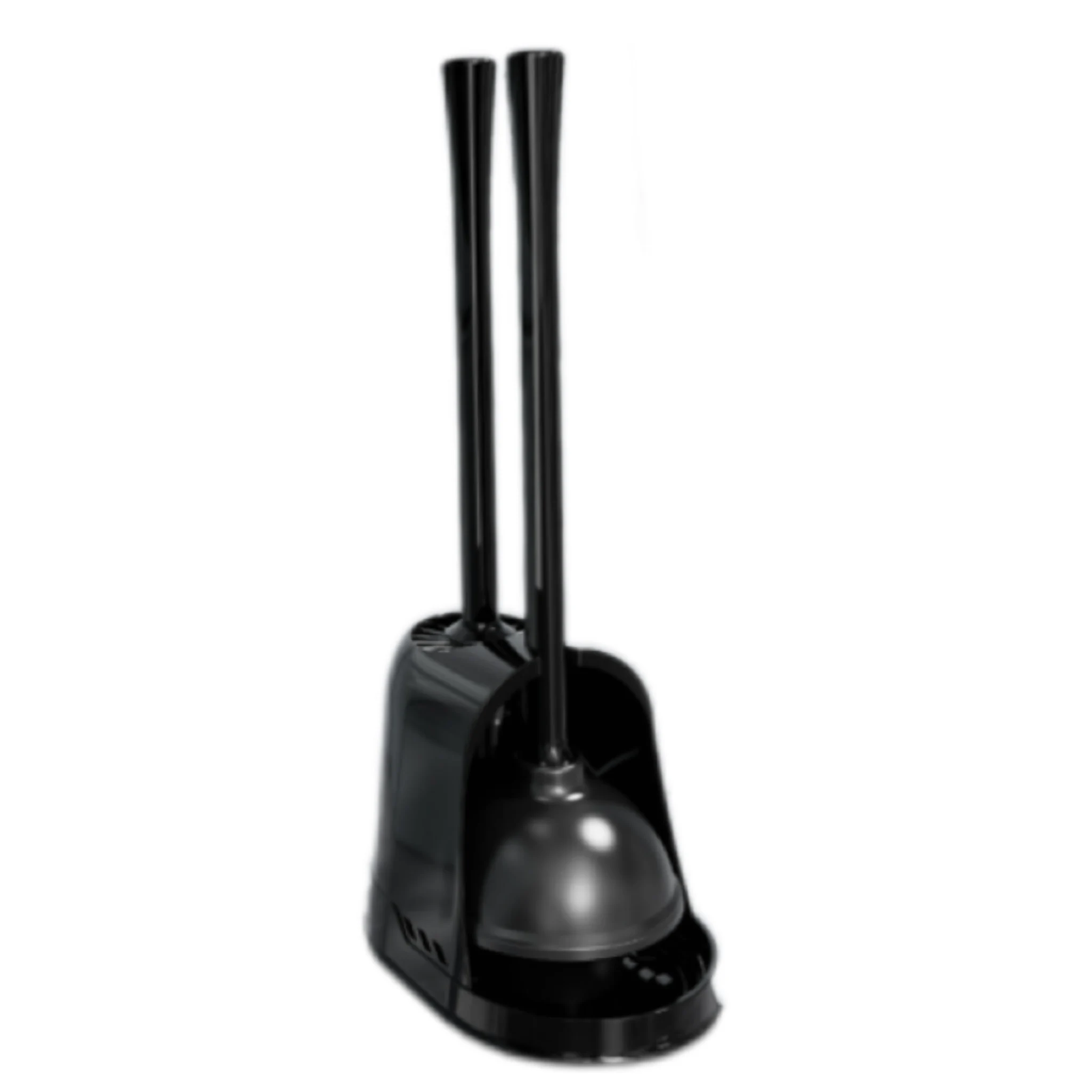 Home Bathroom Toilet Unclogger Set Plastic Long-Shaped Hand-Design Style Toilet Plunger Brush Base Effective Cleaning Wholesale