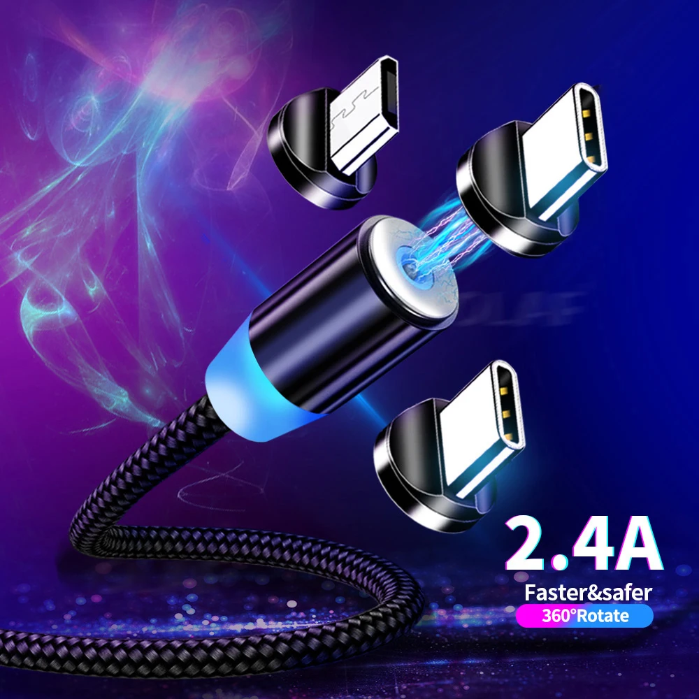 Бесплатная доставка UUTEK оптовая продажа 3 в 1 коннекторы Магнитный Usb кабель для зарядки смартфонов