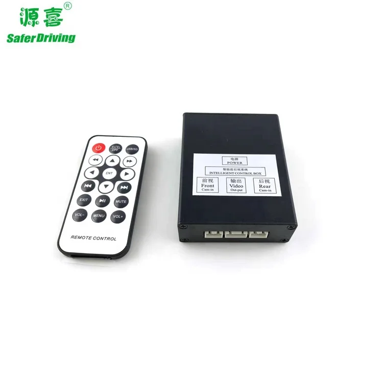 2 channels video switcher mixer black box for car rear view video camera and displays XY-3027X